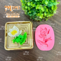 Khuôn silicon chùm lá sen ấn đậu trang trí xôi